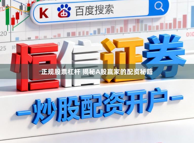 正规股票杠杆 揭秘A股赢家的配资秘籍